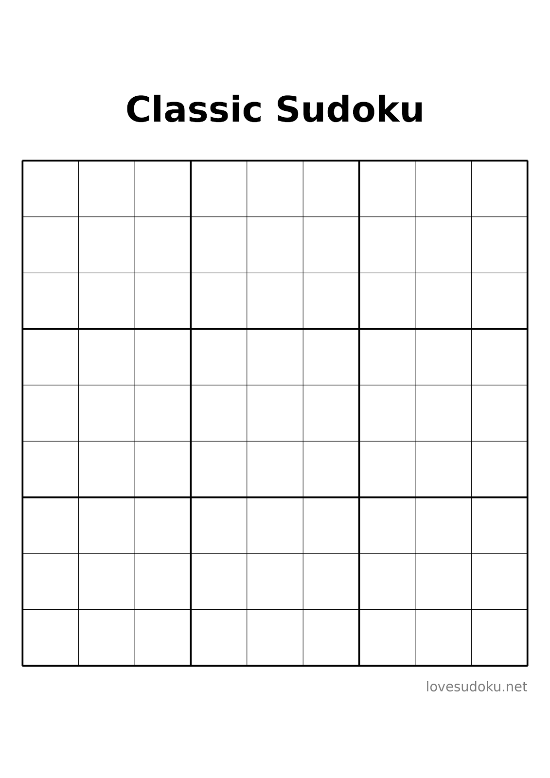 what is the object of sudoku